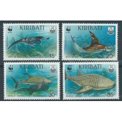 Kiribati - Nr 566 - 69 1991r - WWF - Rekiny -  Płetwonurek
