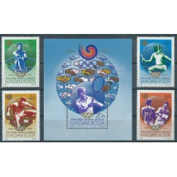 Węgry - Nr 3969 - 02 Bl 198 1988r - Sport - Olimpiada