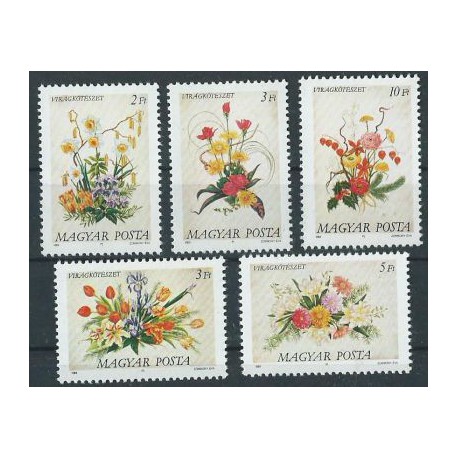 Węgry - Nr 4019 - 23 1988r - Kwiaty