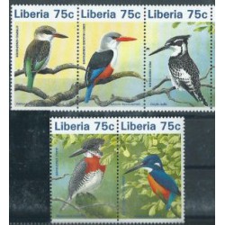 Liberia - Nr 1796 - 80 Pasek  1996r - Ptaki