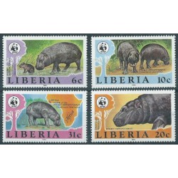 Liberia - Nr 1315 - 18 1984r - WWF -  Ssaki
