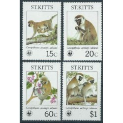 St. Kitts - Nr 184 - 87 1986r - WWF - Ssaki