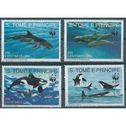 St. Tome - Nr 1302 - 05 1992r - WWF - Ssaki morskie