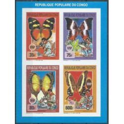Kongo - Nr 1242 - 45 B 1991r - Motyle