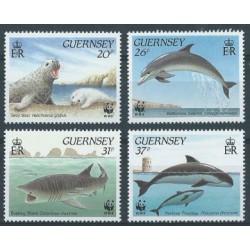 Guernsey - Nr 497 - 00 1990r - WWF - Ssaki morskie