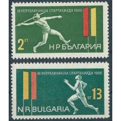 Bułgaria - Nr 1640 - 41 1966r - Sport