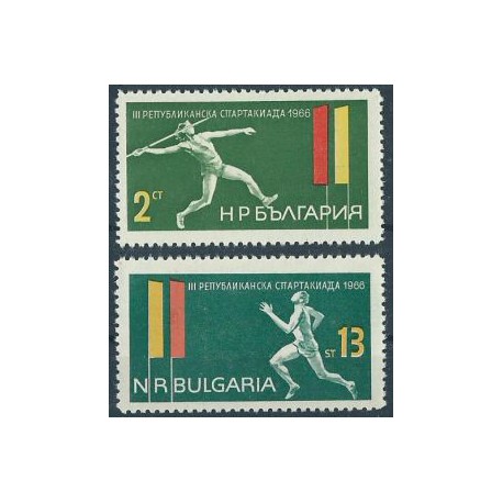 Bułgaria - Nr 1640 - 41 1966r - Sport