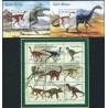 Gwinea - Bissau - Nr 1554 - 62 Bl 334 - 35 2001r - Dinozaury