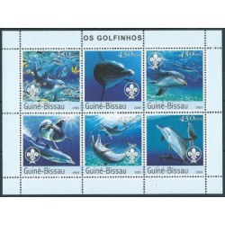 Gwinea -  Bissau - Nr 2584 - 89 2003r - Ssaki morskie