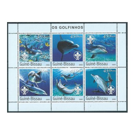 Gwinea -  Bissau - Nr 2584 - 89 2003r - Ssaki morskie