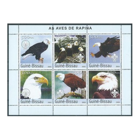 Gwinea - Bissau - Nr 2596 - 01 2003r - Ptaki