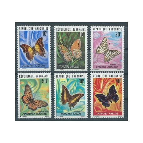 Gabon - Nr 494 - 99 1973r - Motyle