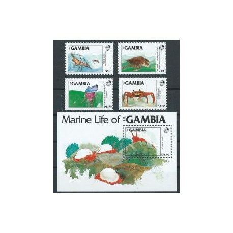 Gambia - Nr 544 - 47 Bl 121984r - Fauna Morska