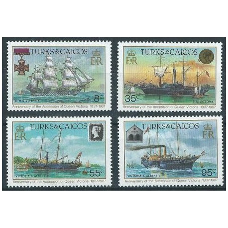 Turks & Caicos - Nr 791 - 94 1987r - Marynistyka