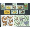Turks & Caicos - Nr 910 - 17 Bl 85 - 86 1990r - Motyle