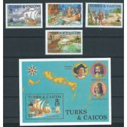 Turks & Caicos - Nr 801 - 04 Bl 70 1988r - Marynistyka