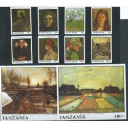 Tanzania - Nr 1006 - 13 Bl 162 - 63 1991r - Malarstwo -  Van Go