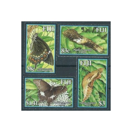 Fiji - Nr 1085 - 88 2004r - Motyle