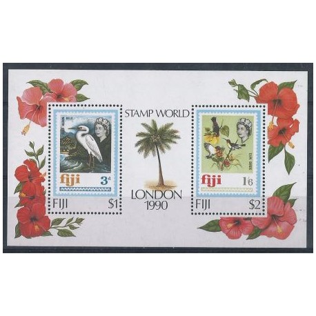 Fiji - Bl 9 1990r - Ptaki