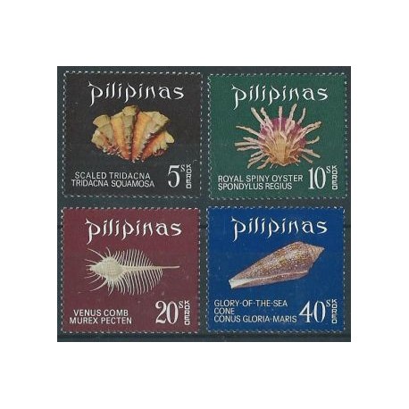 Filipiny -  Nr 931 - 34 1970r  -  Muszle