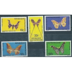 Cent. Afryka - Nr 183 - 87 1969r - Motyle