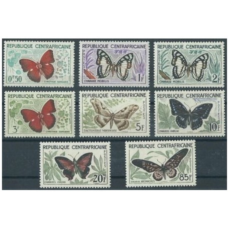 Centr. Afryka - Nr 004 - 11 1960r - Motyle