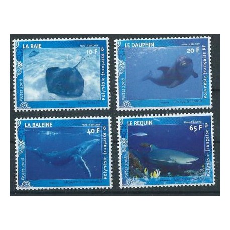 Polinezja Fr - Nr 1024 - 27 2008r - Ryba  - Ssaki morskie