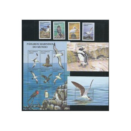 Mozambik - Nr 2263 - 75 Bl 134 - 35 2002r - Ptaki