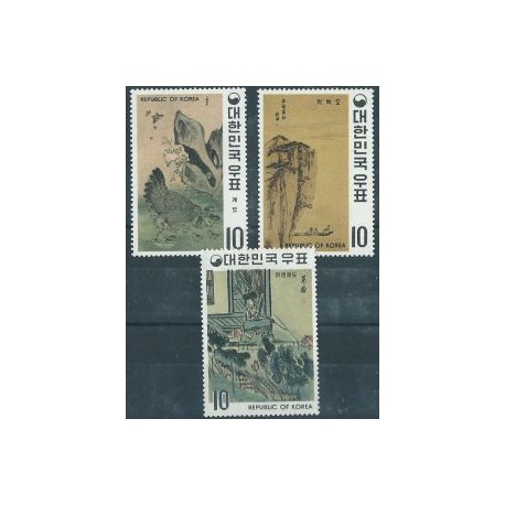 Korea S. - Nr 747 - 49 1970r - Ptaki -  Malarstwo