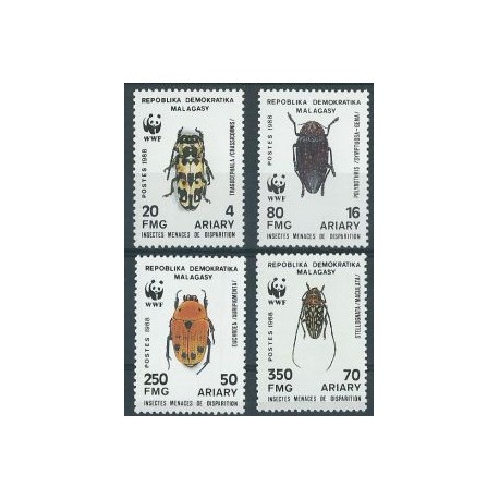 Madagaskar - Nr 1157 - 60 1988r - WWF - Insekty