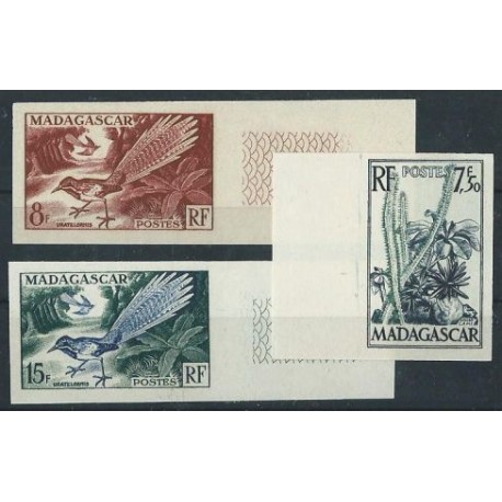 Madagaskar - Nr 423 - 25 B 1954r - Ptaki - Kol. francuskie