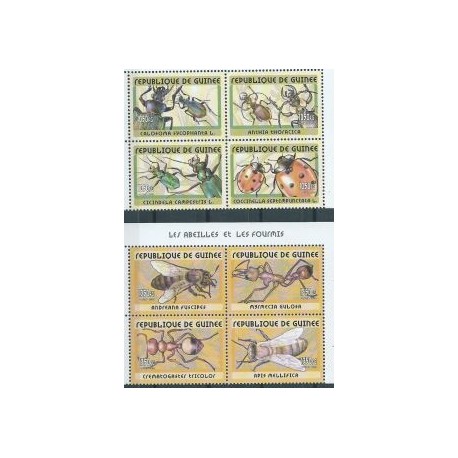 Gwinea - Nr 3366 - 73 2001r - Insekty - Pszczoła