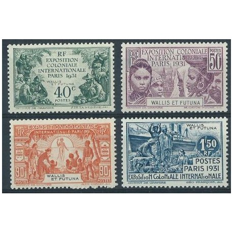 Wallis & Futuna - Nr 075 - 78 1931r - Marynistyka - Kol. francuskie