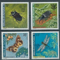 Wallis & Futuna - Nr 254 - 57 1974r - Insekty -  Motyle