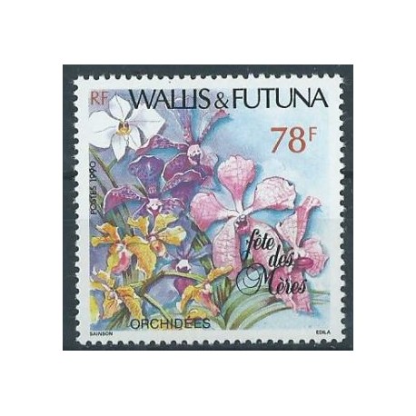 Wallis & Futuna - Nr 578 1990r - Kwiaty