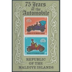 Malediwy - Bl 11 1970r - Samochody