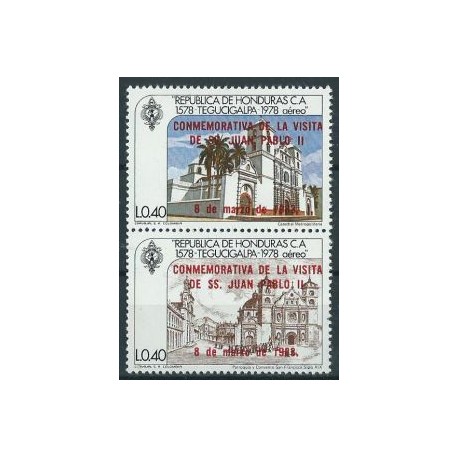 Honduras - N 1002 - 03 Chr 41 1983r - Papież