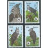 Guyana - Nr 3077 - 80 1990r - WWF - Ptaki