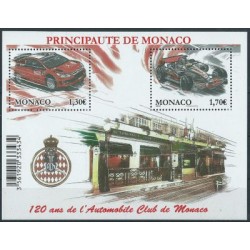 Monako - Bl 95 2009r  - Samochody