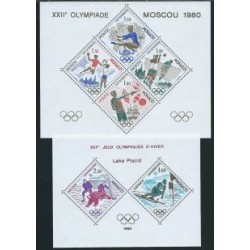 Monako - Nr 1415 - 20 Bloki 1980r - Sport - Olimpiada