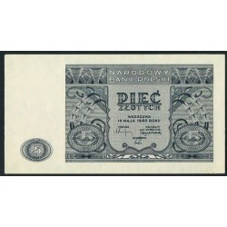Polska PRL - 5 Zł 1946r - Banknot - Stan 1