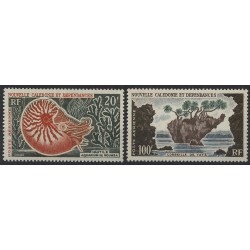 Nowa Kaledonia - Nr 383 - 84 1962r - Fauna morska