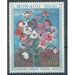 Monako - Nr 890 1968r - Kwiaty - Malarstwo