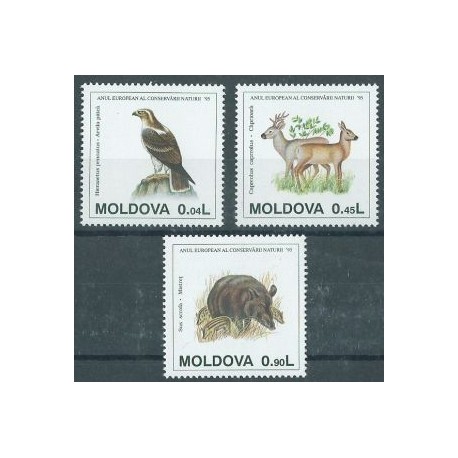 Mołdawia - Nr 158 - 60 1995r - Ssaki -  Ptak