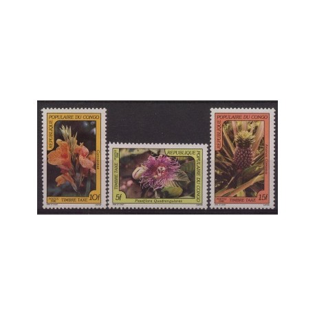 Kongo - Nr 019 - 21 Porto 1986r - Kwiaty