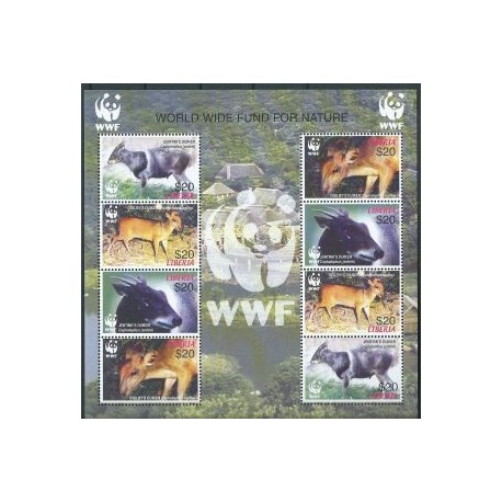 Liberia - Nr 5100 - 03 Klb 2005r - WWF - Ssaki