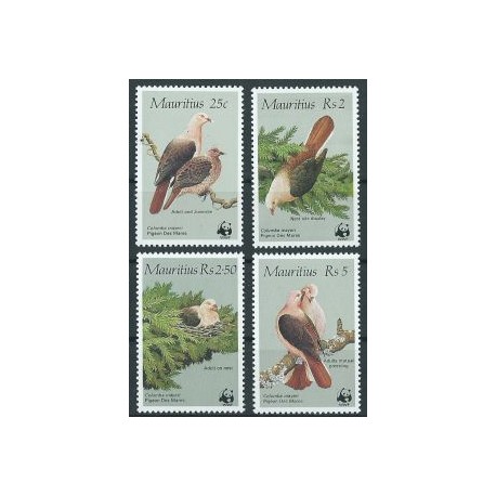 Mauritius - Nr 609 - 12 1985r - WWF -  Ptaki