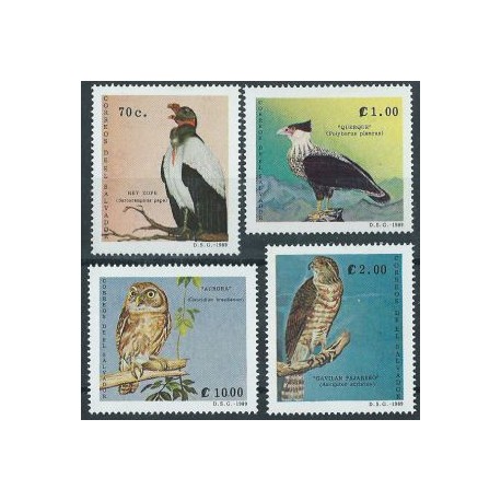 Salwador - Nr 1777 - 80 1989r - Ptaki