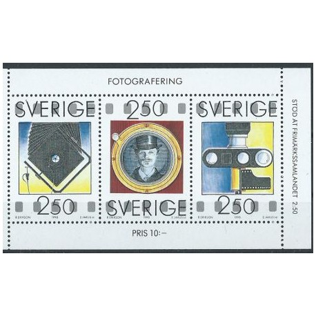 Szwecja - Nr 1630 - 32 1990r - Kino