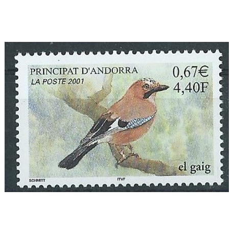 Andora Fr  - Nr 569 2001r - Ptaki